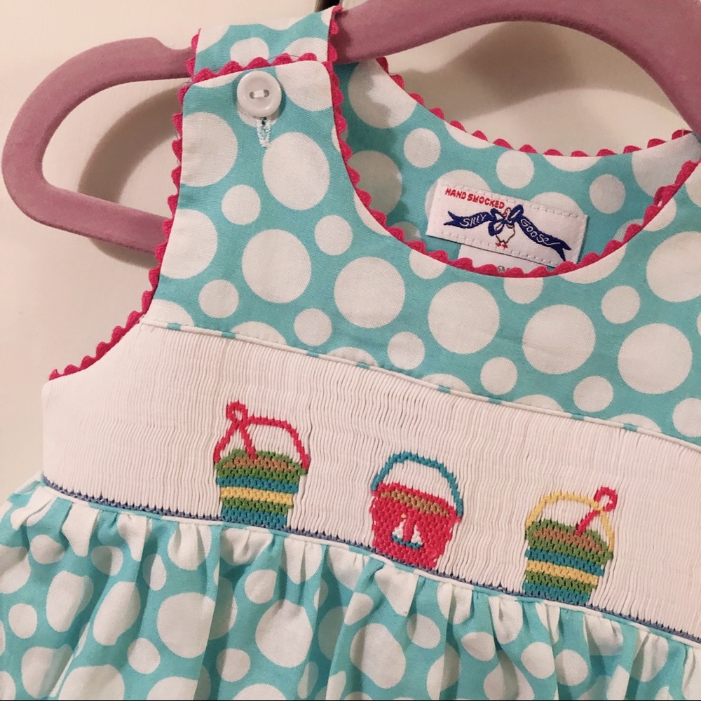 Smocked Polka Dot Bubble